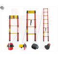 High Quality light weight  adjustable Frp Fiberglass Telescopic Folding Step Ladder